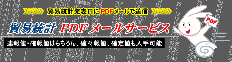 貿易統計PDFメールサービス | 公益財団法人 日本関税協会