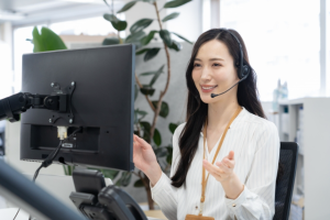 担当者がONLINEで説明