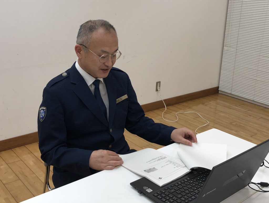 山田講師(収録風景)